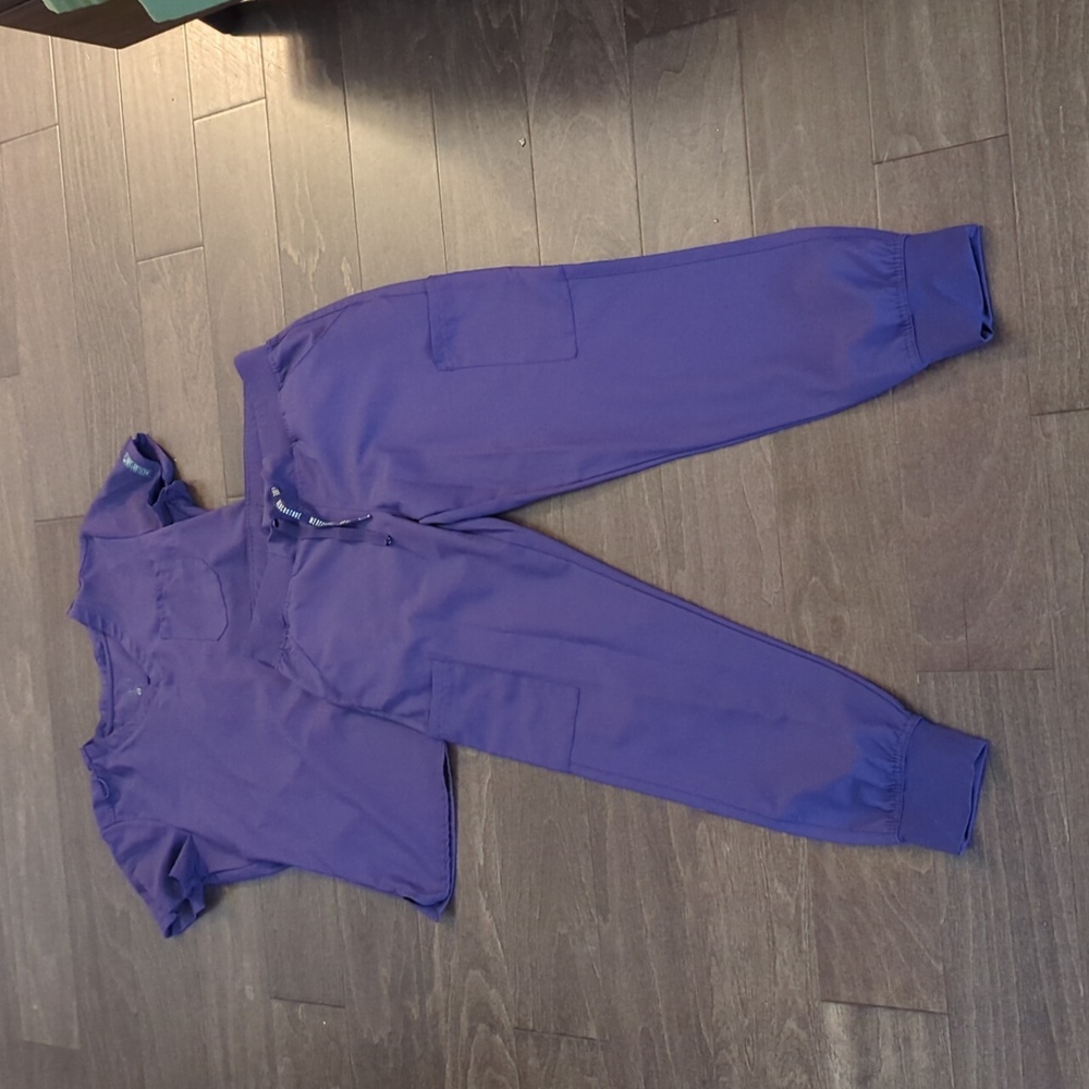Med Couture Eggplant Scrub Set